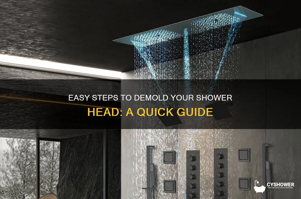 how to demold shower head