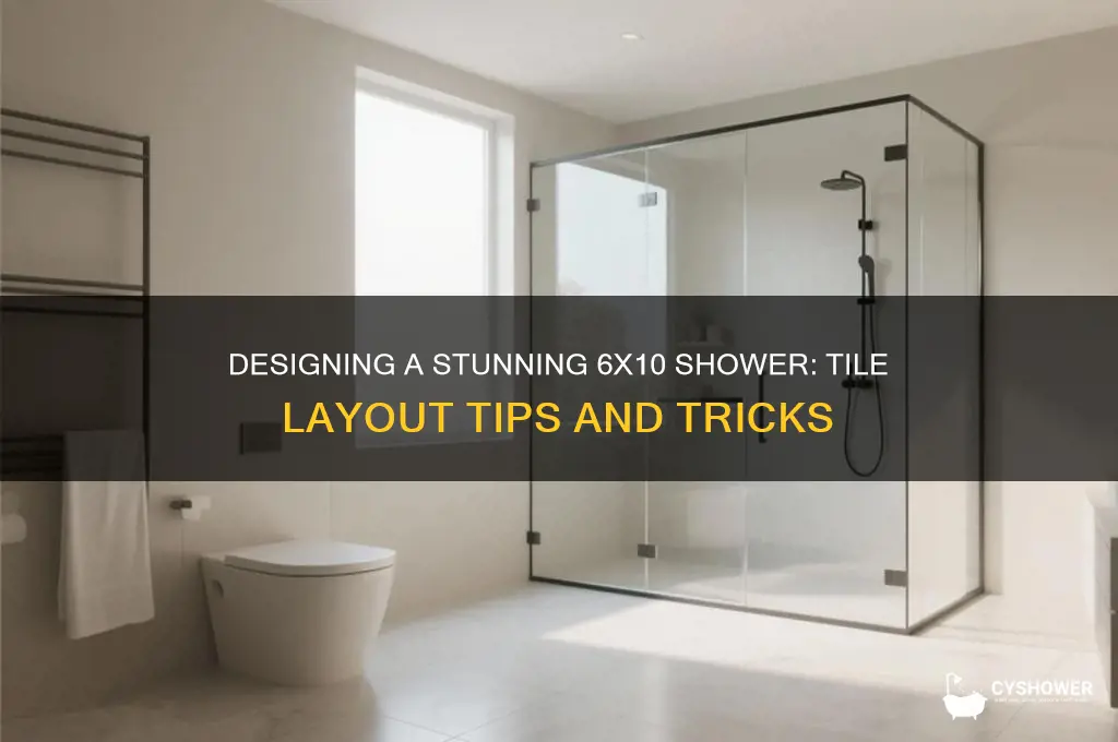 how to design 6 by 10 shower tiles