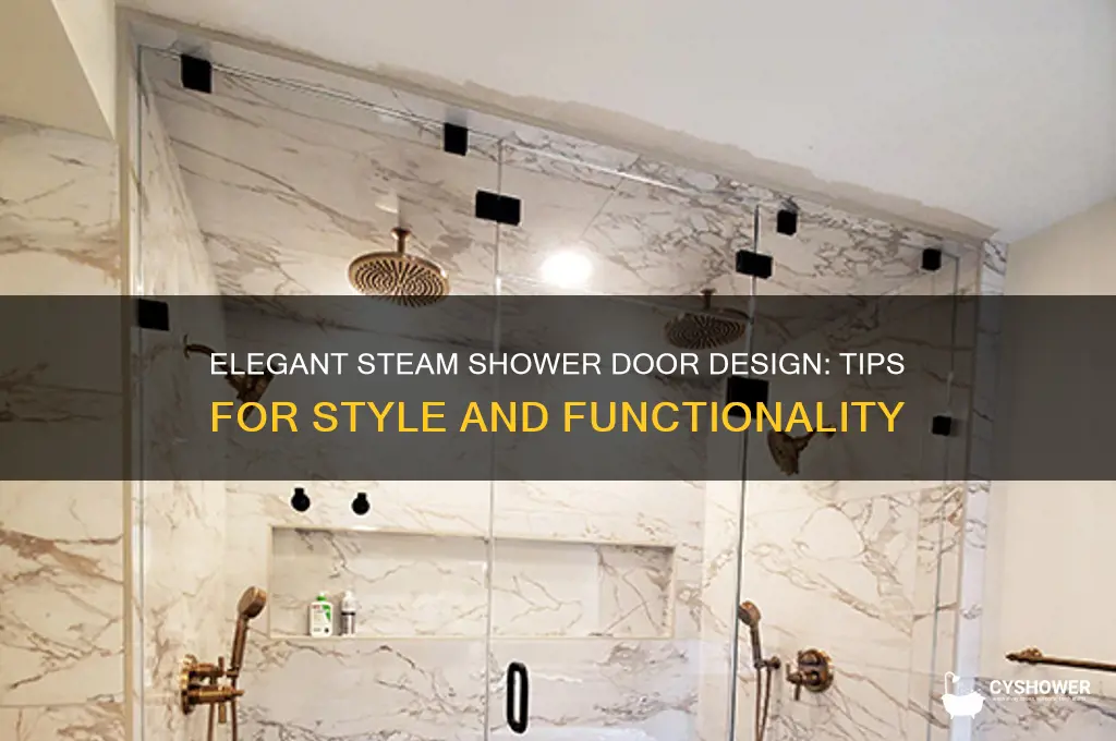 how to design steam shower door