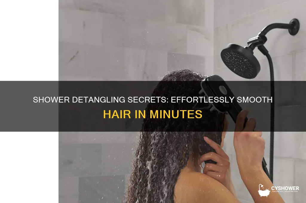 how to detangle hair in shower