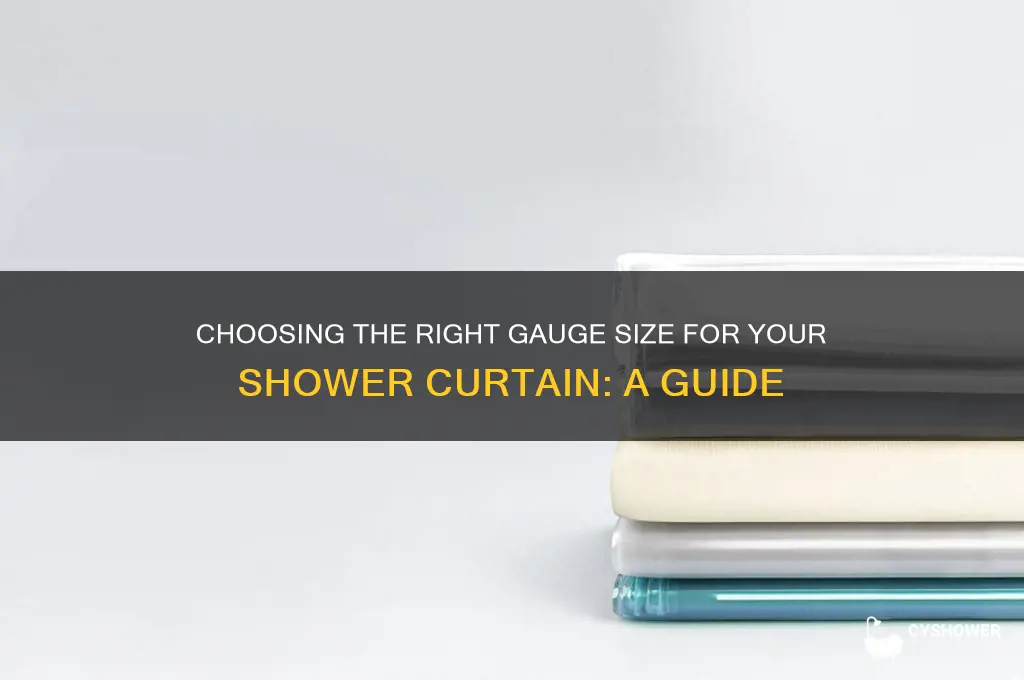 how to determine gague size shower curtain