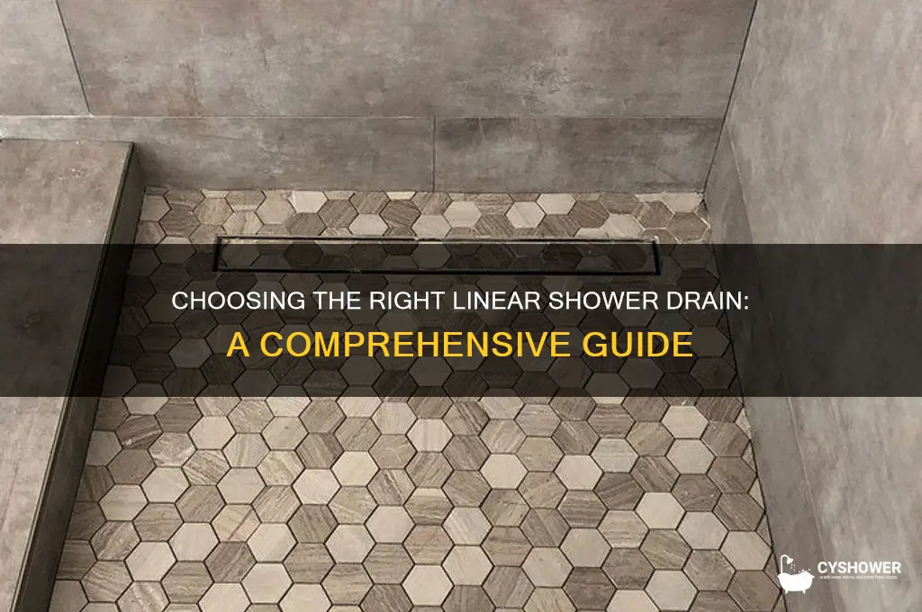 how to determine linear shower drains