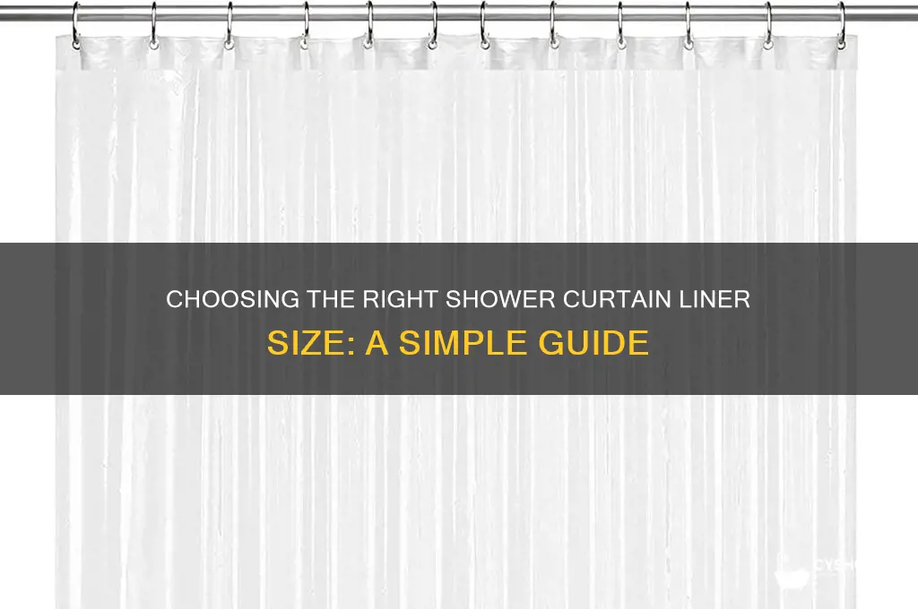 how to determine size of shower curtain liner