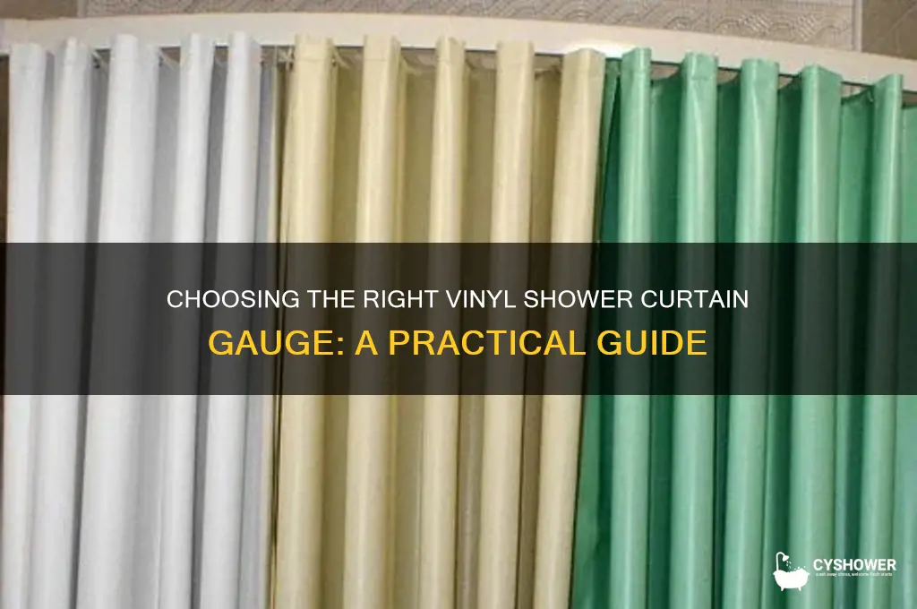 how to determine the gauge of vinyl shower curtains