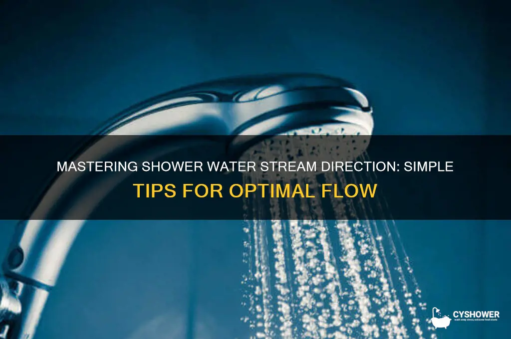 how to direct water streams shower