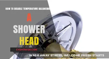 Disable Shower Head Temperature Balancing: A Step-by-Step Guide