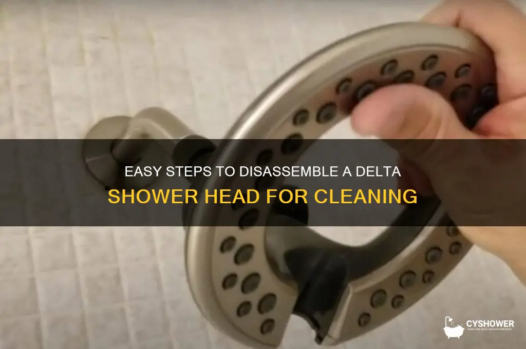 how to disassemble a delta shower head