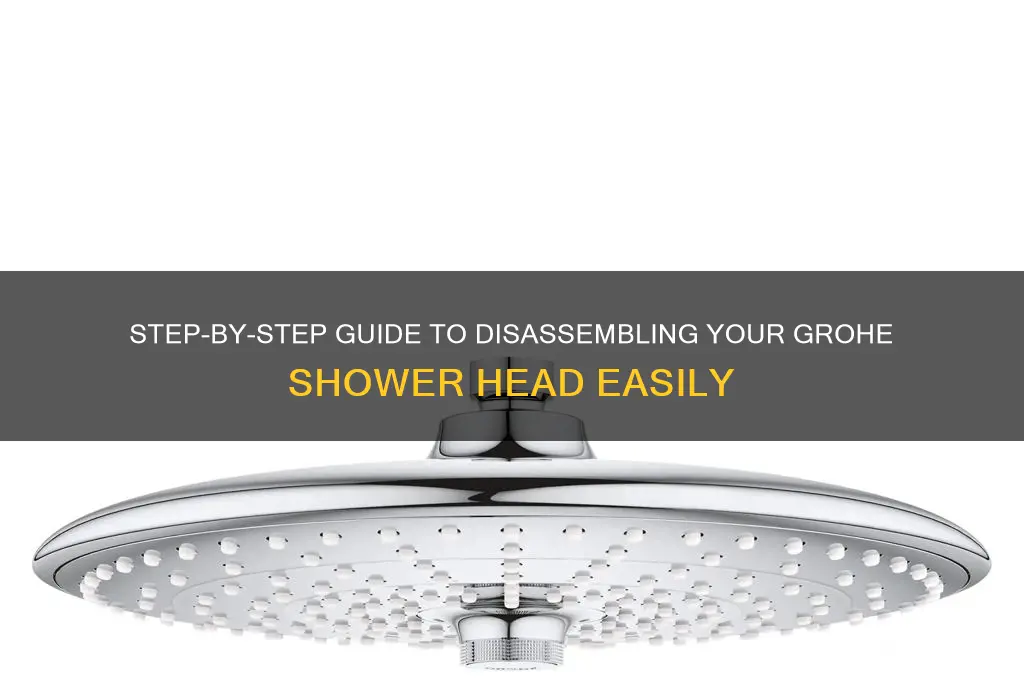 how to disassemble a grohe shower head