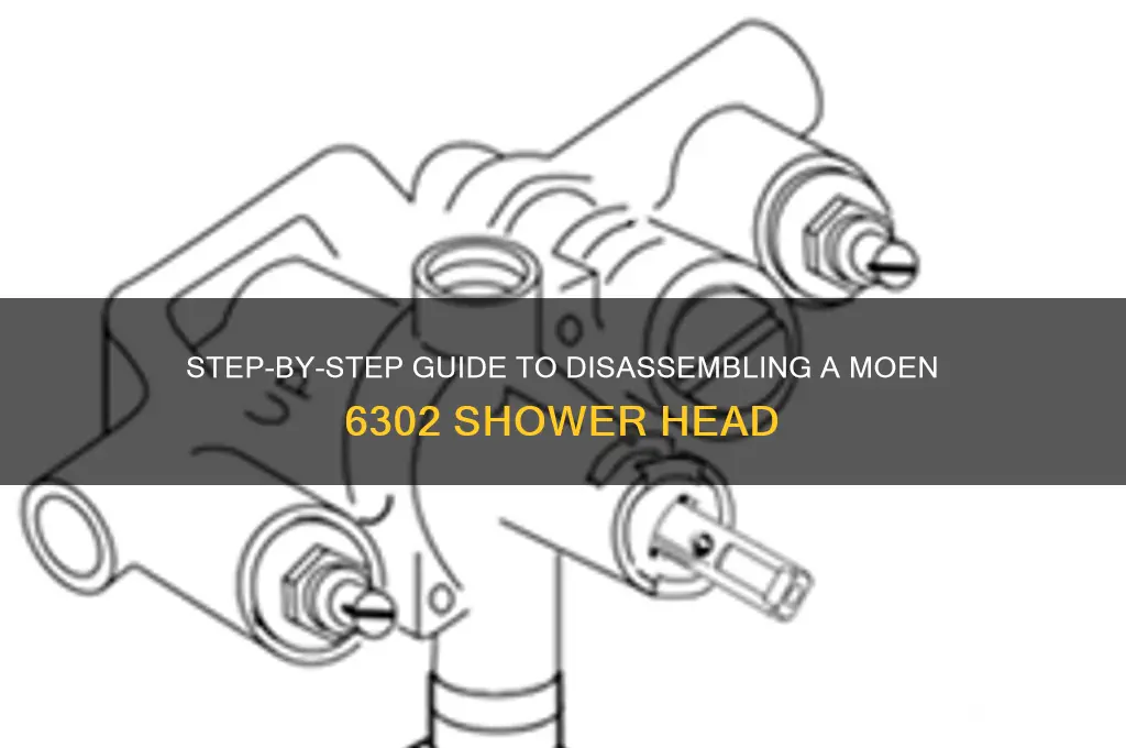 how to disassemble a moen 6302 shower head