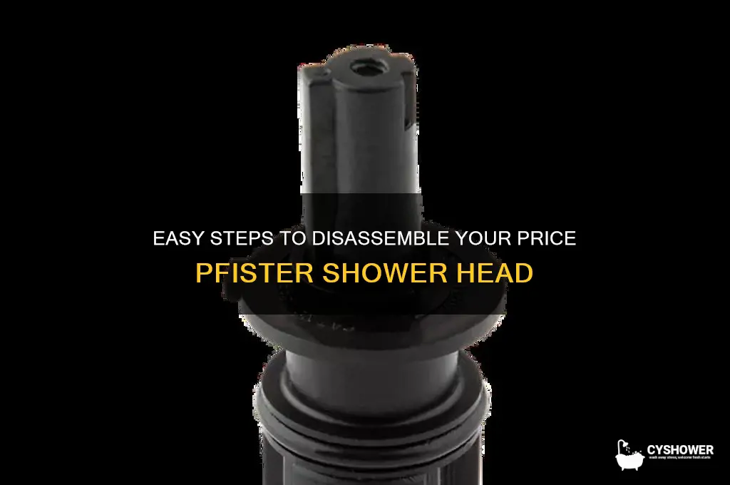how to disassemble a price pfister shower head