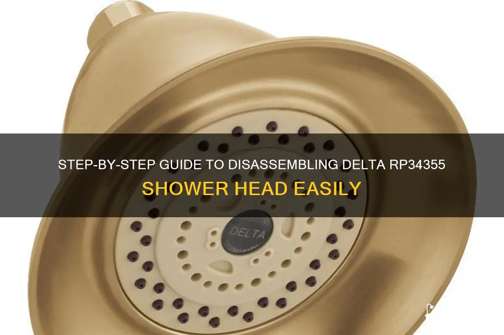 how to disassemble delta rp34355 shower head