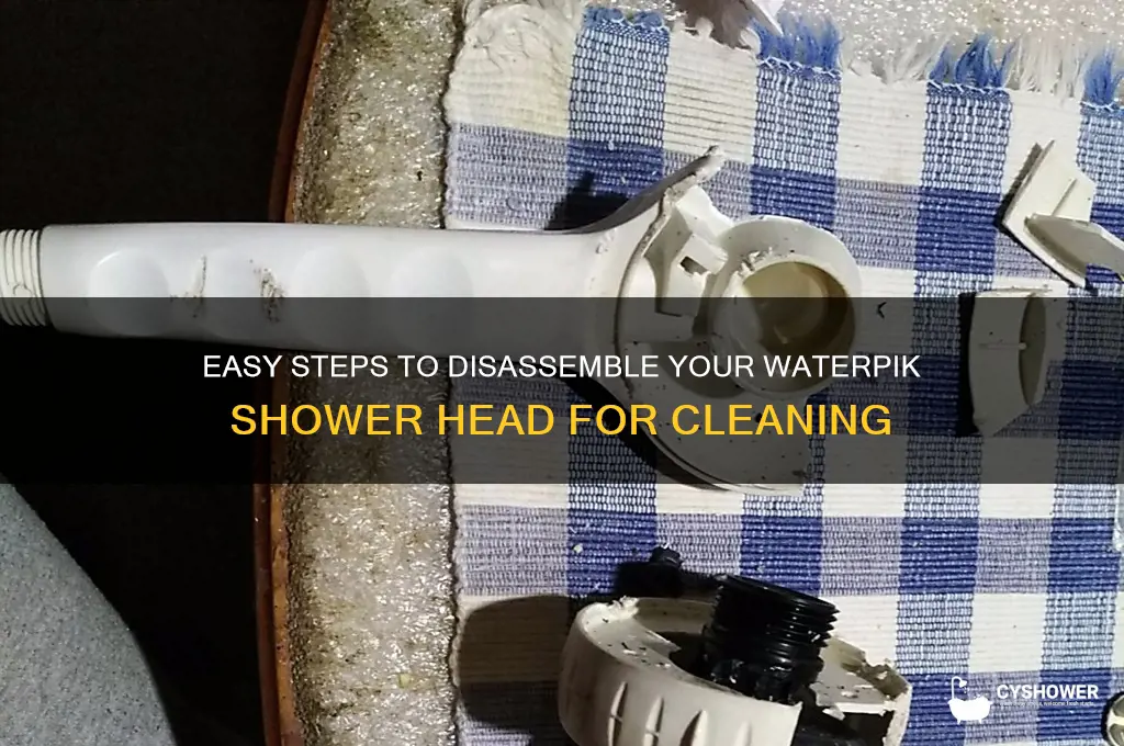 how to disassemble waterpik shower head