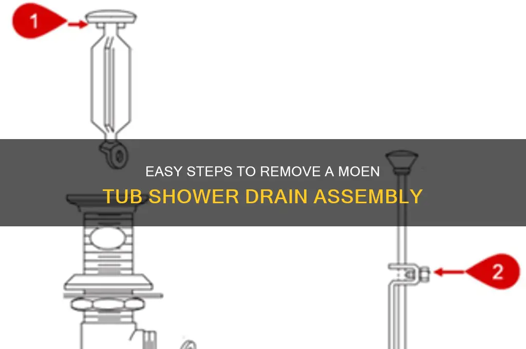 how to disconnect a moen drain in tub shower