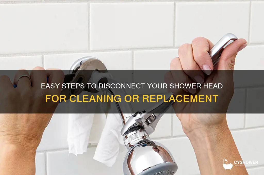 how to disconnect shower head