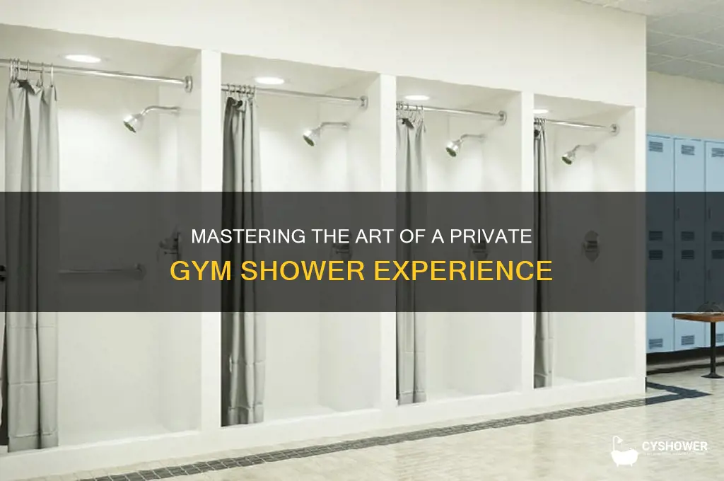 how to discreetly take a shower at the gym