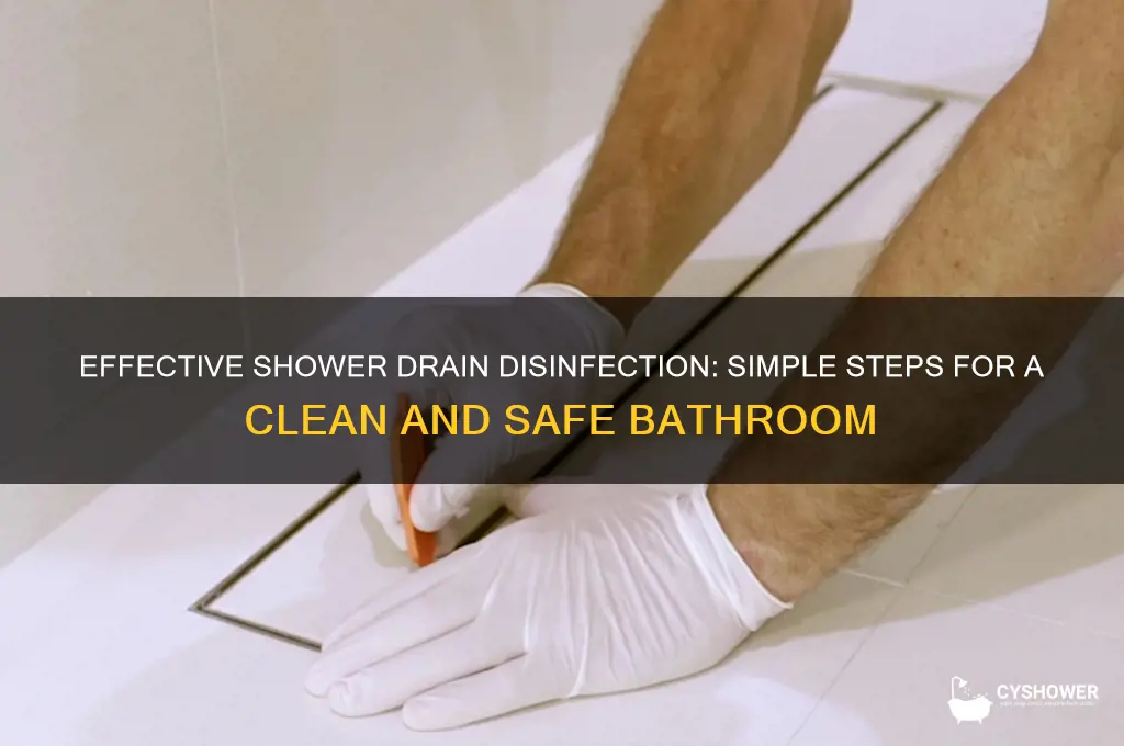 how to disinfect a shower drain