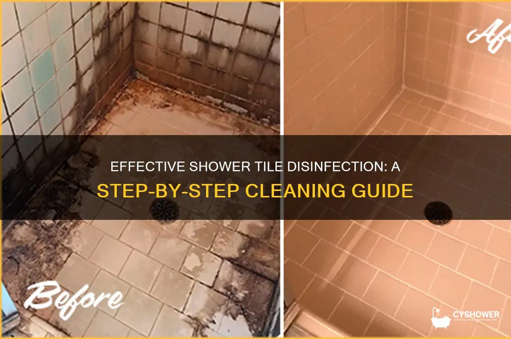 how to disinfect tile in shower