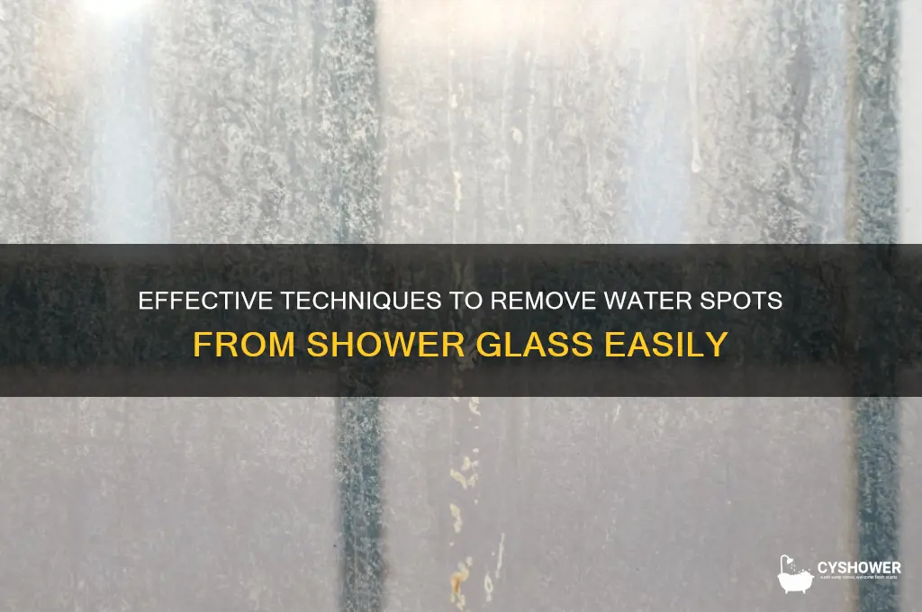 how to disperse water spots on shower glass