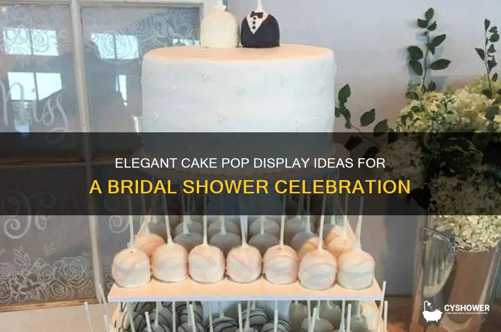 how to display cake pops for bridal shower