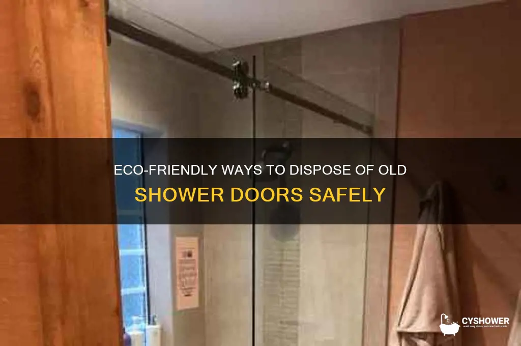 how to dispose of old shower doors