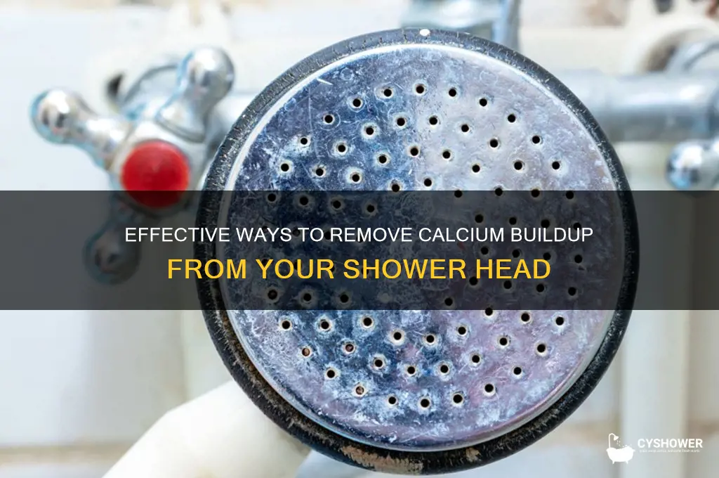 how to dissolve calcium deposits on shower head