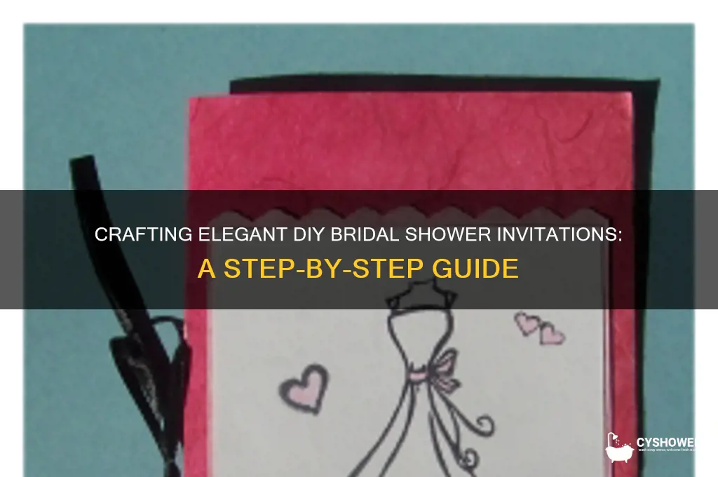 how to diy bridal shower invitations