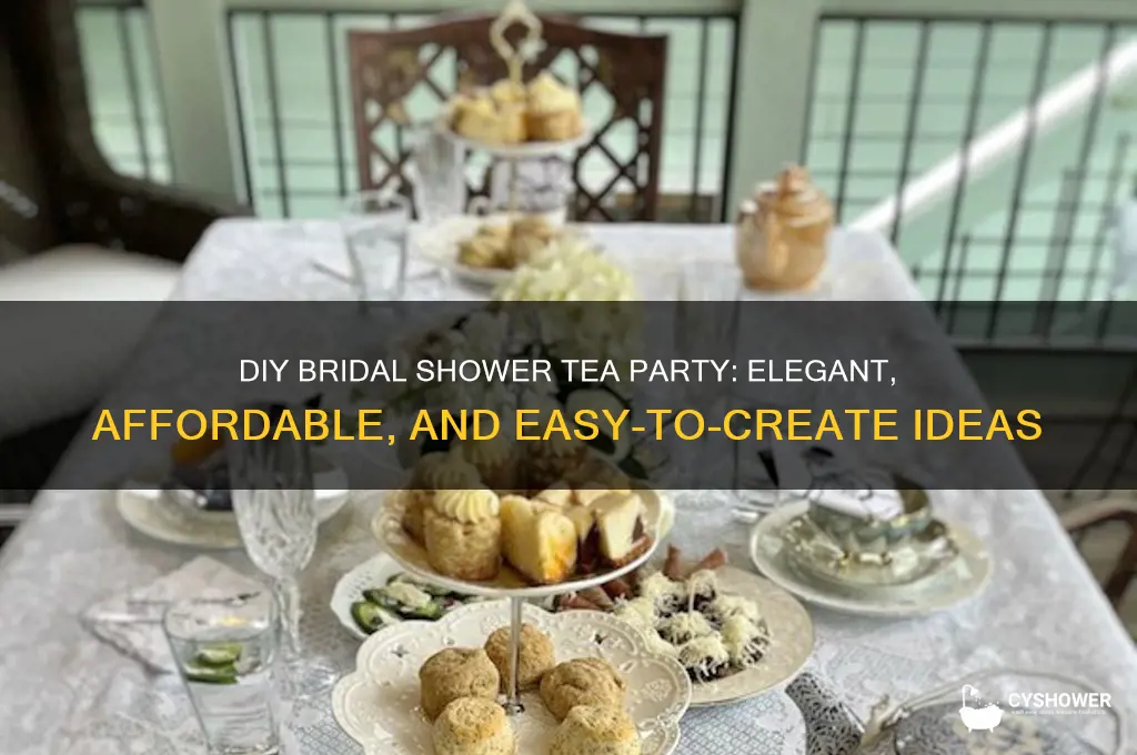 how to diy tea party for bridal shower
