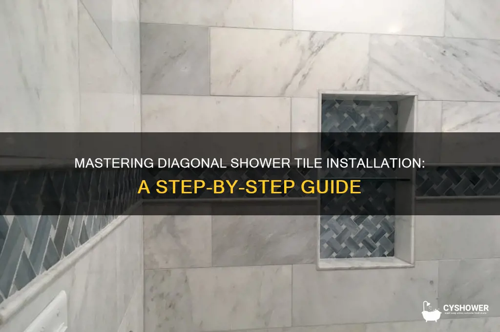 how to do a diagonal tile in shower
