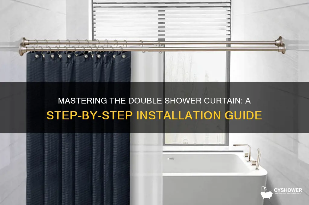how to do a double shower curtain