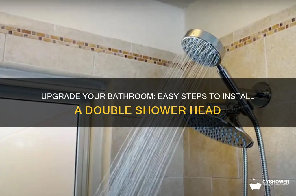 how to do a double shower head