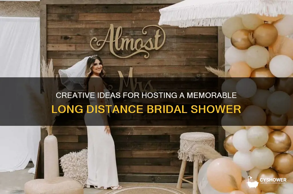 how to do a long distance bridal shower