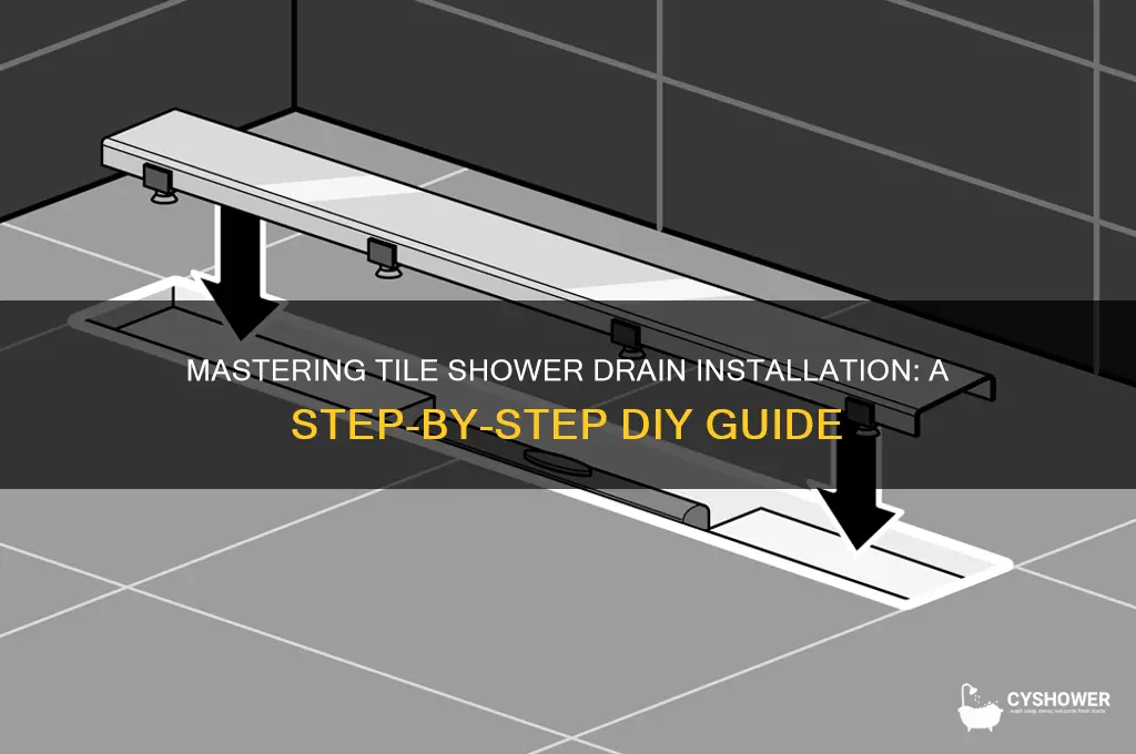how to do a tile shower drain