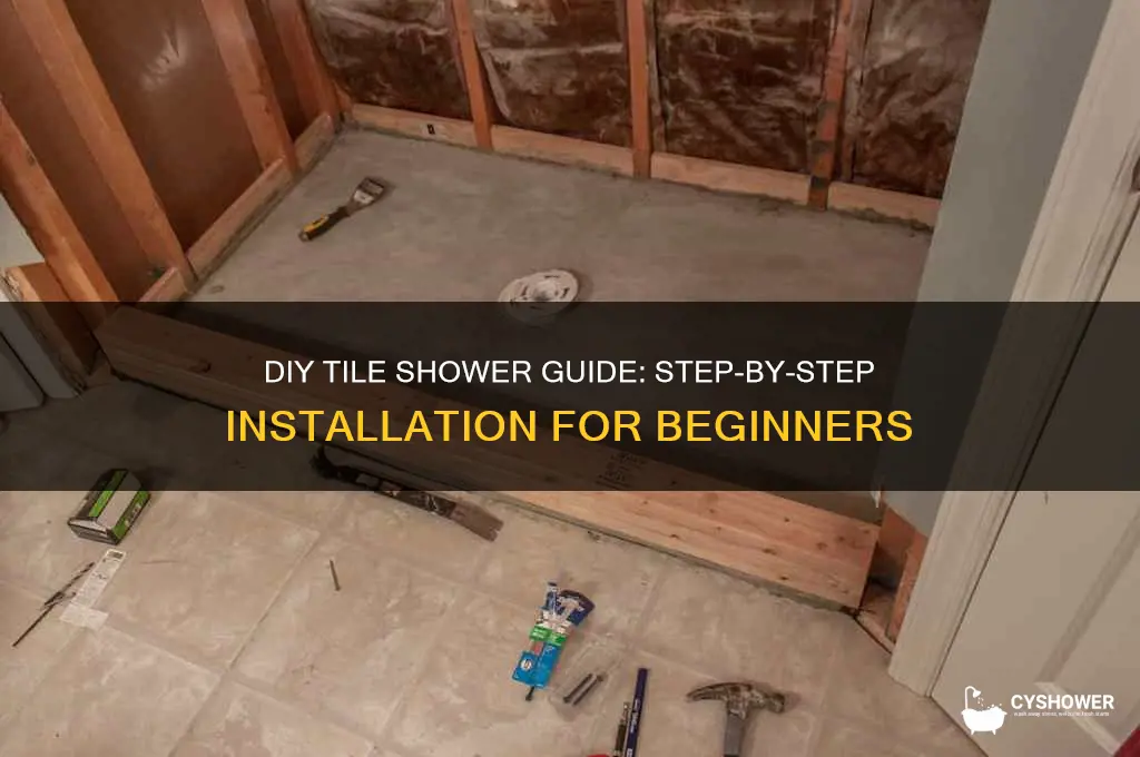 how to do a tile shower yourself