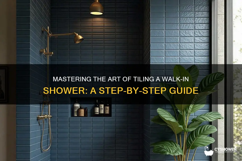 how to do a tile walk in shower