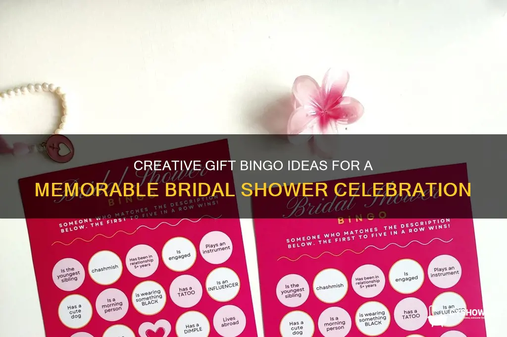 how to do gift bingo bridal shower