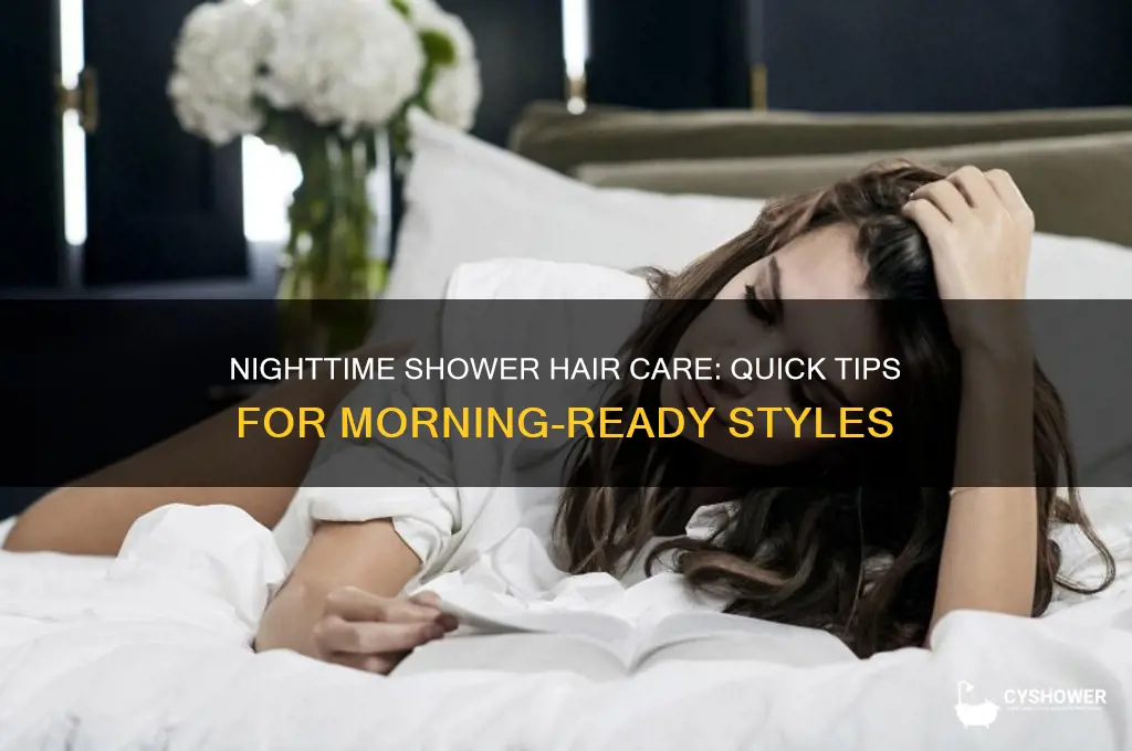 how to do hair if shower at night