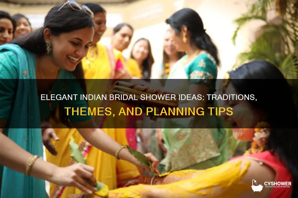 how to do indian bridal shower