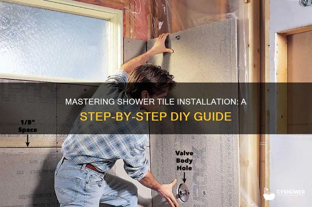 how to do shower tile