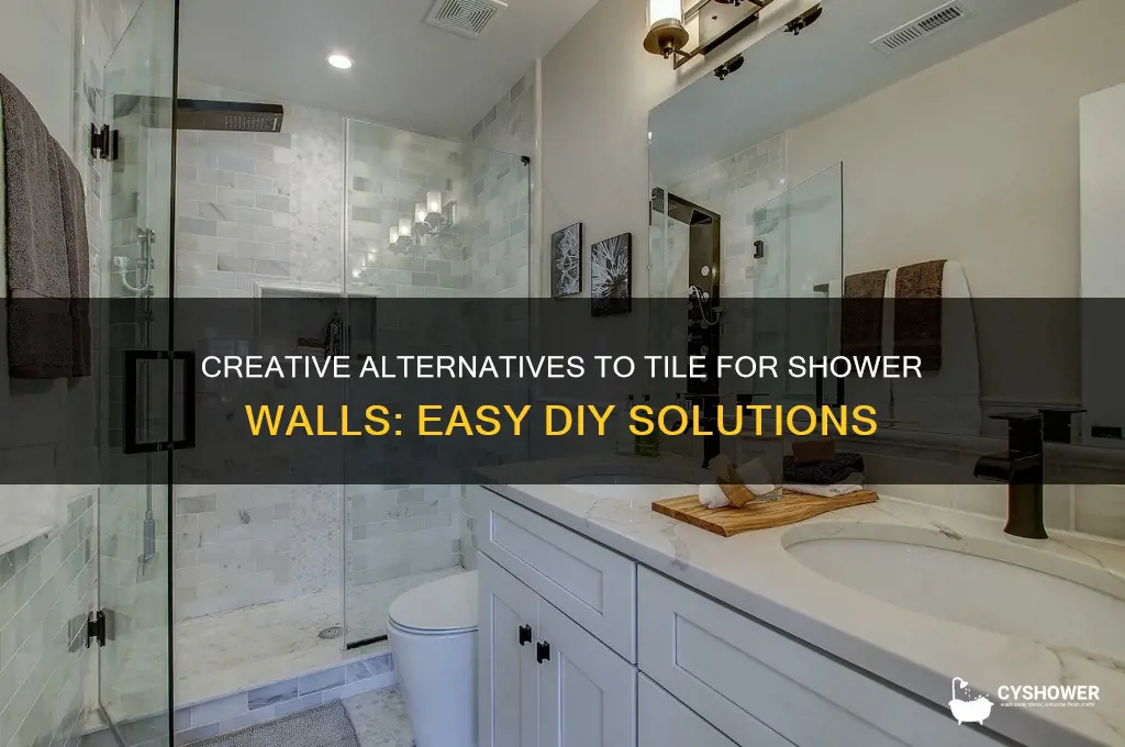 how to do shower walls without using tile