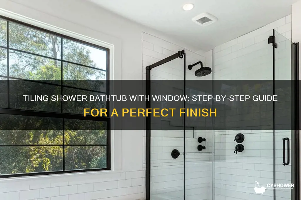 how to do tile in shower bathtub with window