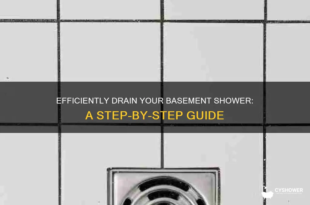 how to drain a basement shower