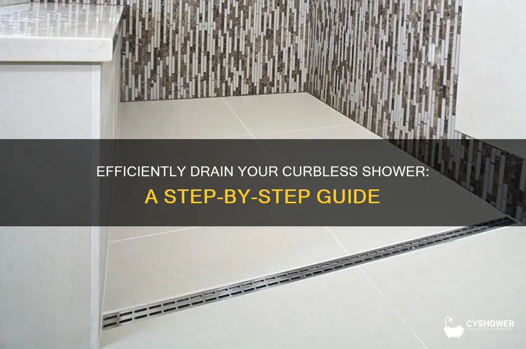 how to drain a curbless shower