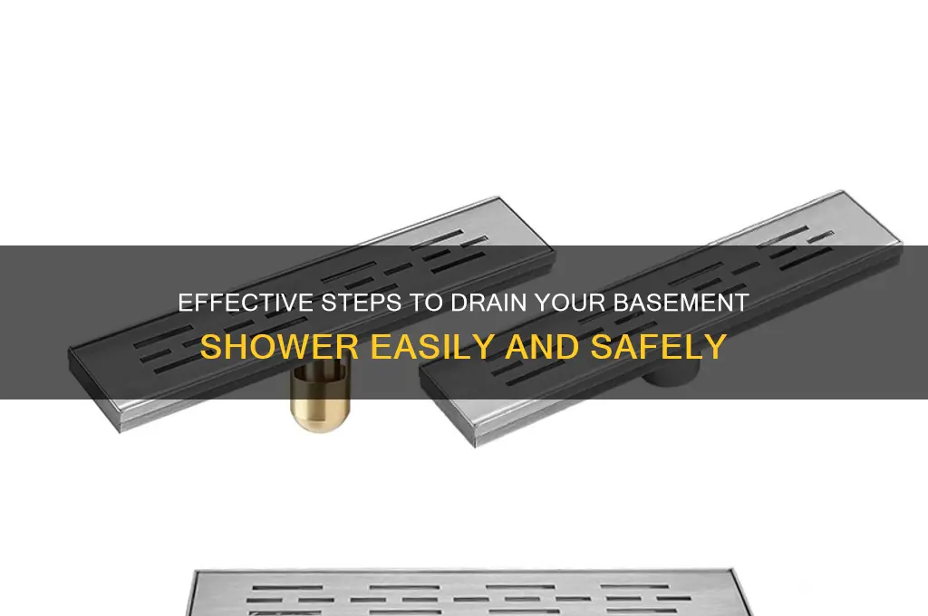 how to drain basement shower