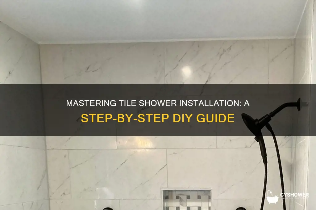 how to due a tile shower