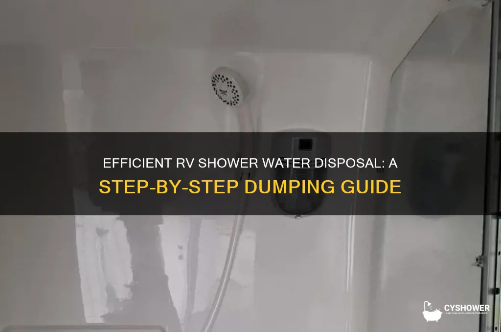 how to dump rv shower water