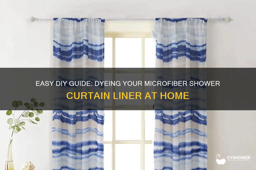how to dye a microfiber shower curtain liner