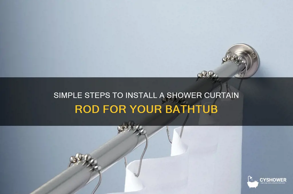 how to easily get a shower curtain rod for bathtub