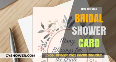 Perfect Closing Lines for Your Bridal Shower Card: Tips and Ideas
