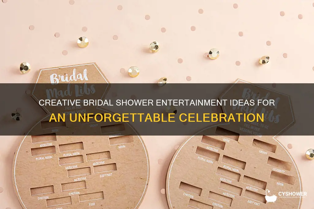 how to entertain at a bridal shower