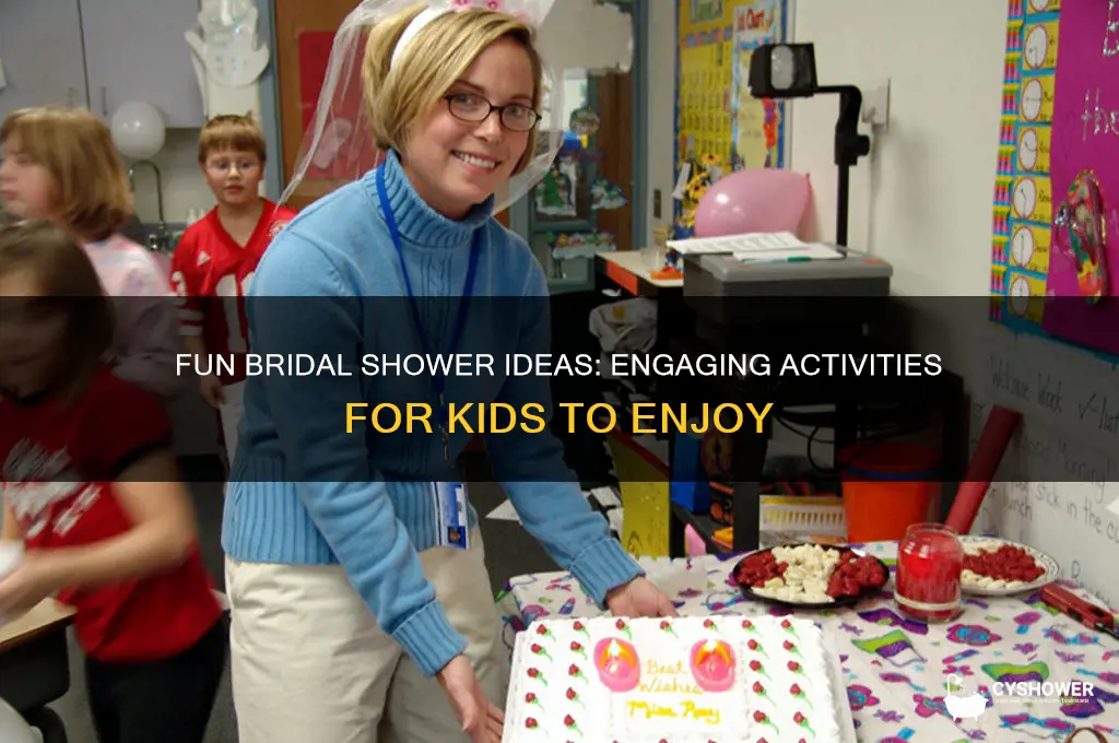 how to entertain kids at a bridal shower